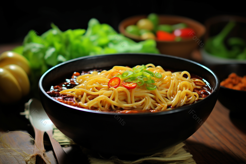 烹饪主食快餐麻辣美味的小面,高清,摄影图,摄影图片,图片大全,摄影图免费下载